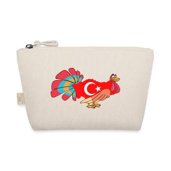 Lustiger Turkey Truthahn - Bio-Täschchen - Natur - Vorne