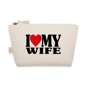 J’aime ma femme assortie au cadeau de la Saint-Valentin - Trousse biologique - nature - Devant