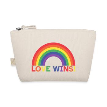 Liebe Gewinnt | Regenbogen | LGBT - Bio-Täschchen - Natur - Vorne
