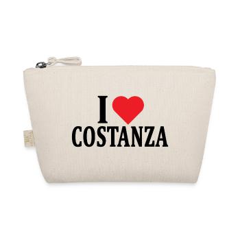 T-Shirt Ich liebe Konstanz T-Shirt Geschenkidee - Bio-Täschchen - Natur - Vorne