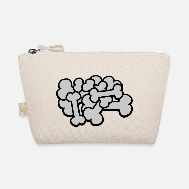 Großer Comic Knochen Haufen Bio-Täschchen