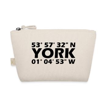 York Koordinaten - Bio-Täschchen - Natur - Vorne
