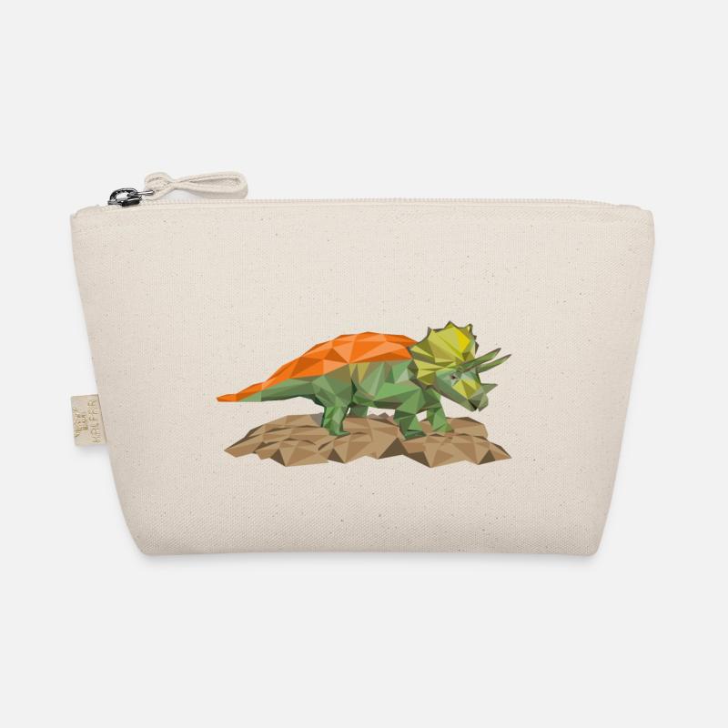 Triceratops Dino en style polygone Trousse biologique