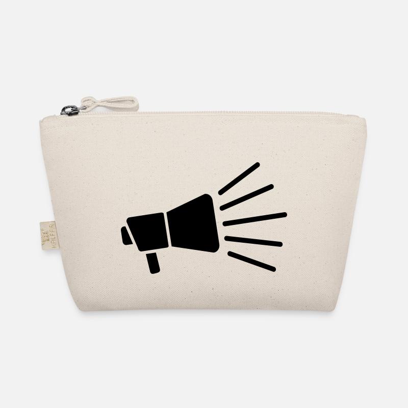 Megaphone loud speech symbol Organic Pouch