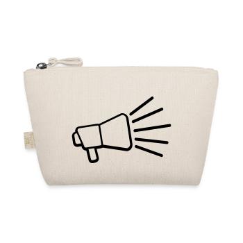 Icon Megaphone Loud Speech - Organic Pouch - nature - Front