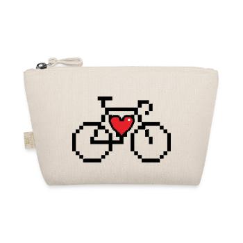 i love bicycle - Organic Pouch - nature - Front