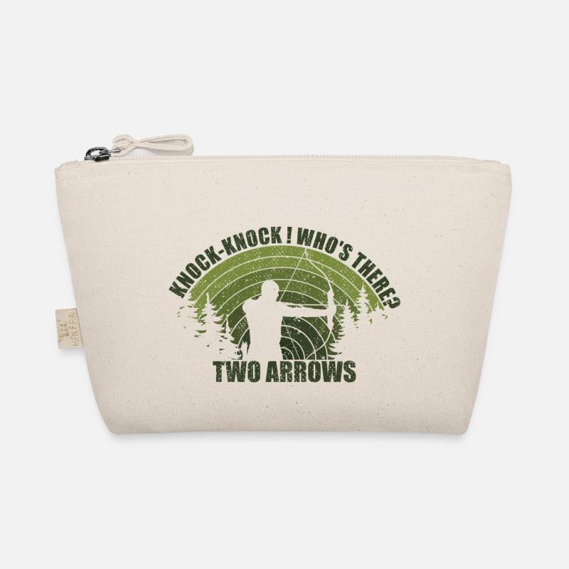 archery archer bowhunting bow hunter fun Organic Pouch