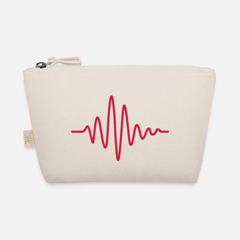 Pulse Heartbeat Frequency Display Organic Pouch