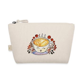 Happy Coffee Cup - Bio-Täschchen - Natur - Vorne