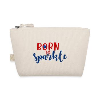 born to sparkle 4th of july america - Organic Pouch - nature - Front