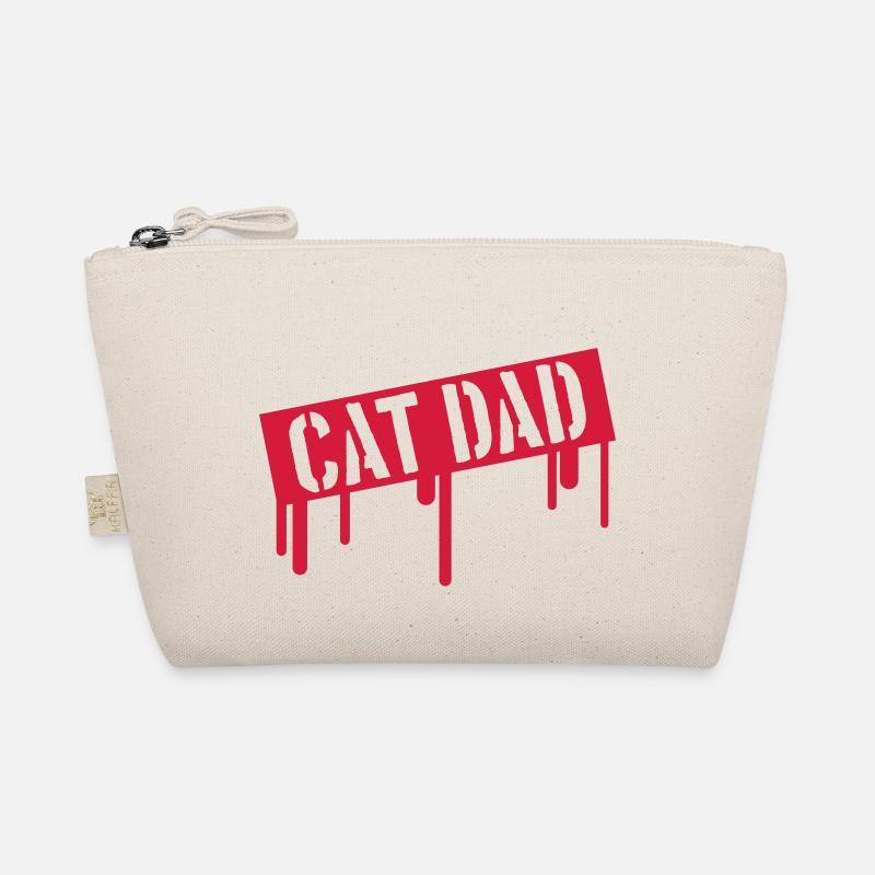 Drops Stamp Cat Dad Organic Pouch