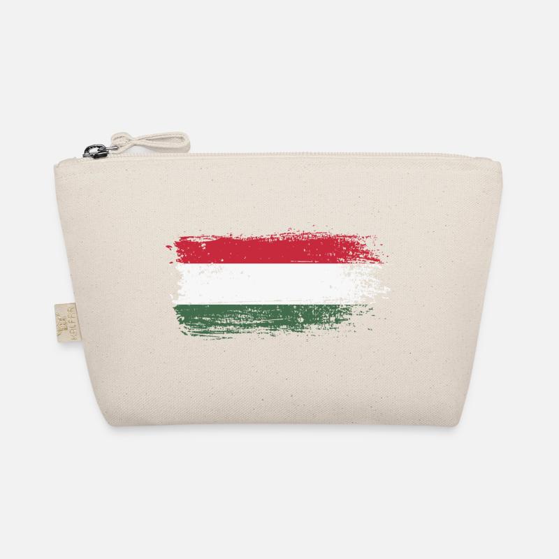 Ungarische Pinselflagge - Bio-Täschchen - Natur