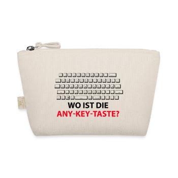 Wo ist die Any-Key-Taste? Any Key - Bio-Täschchen - Natur - Vorne