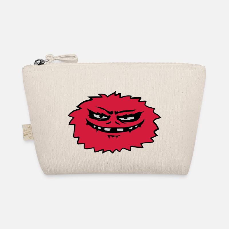 Haariges böses Monster Comic Bio-Täschchen