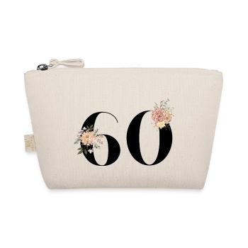 60e anniversaire fleuris (Cadeau de 60 ans) - Trousse biologique - nature - Devant
