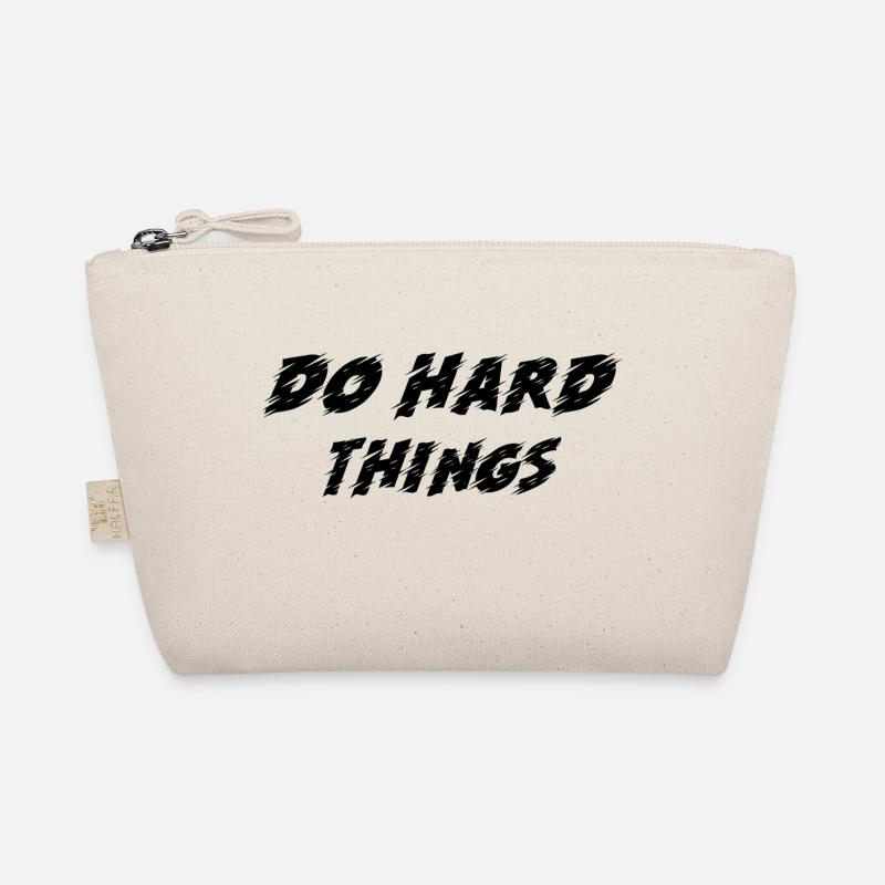 DO HARD THINGS - Bio-Täschchen - Natur