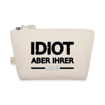 Idiot Pärchen 2019 Mann Design Motiv Grunge Vector - Bio-Täschchen - Natur - Vorne