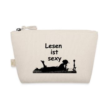 Lesen ist sexy - Bio-Täschchen - Natur - Vorne
