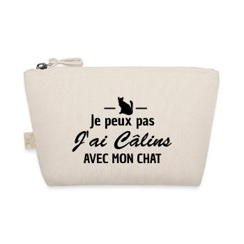 je peux pas j ai câlins avec mon chat - Trousse biologique - nature - Devant