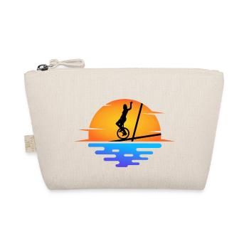unicycle unicycle artist unicycle rider unicycle - Organic Pouch - nature - Front