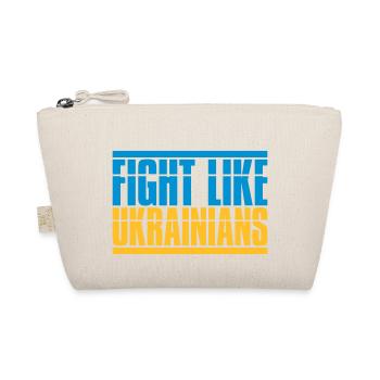 fight like ukrainians quote - Organic Pouch - nature - Front