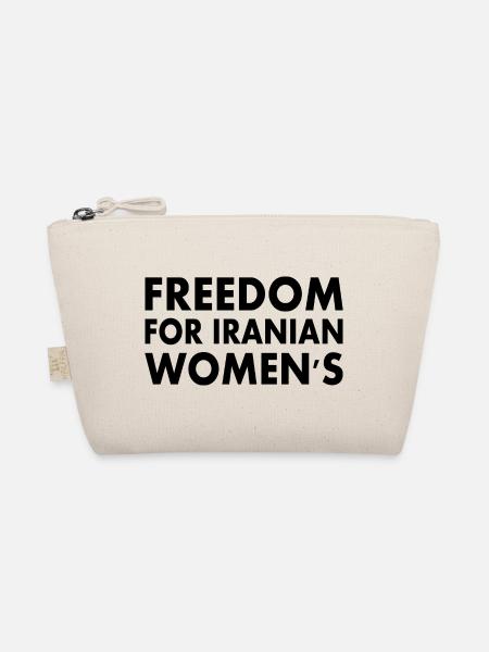 Freedom for iranian womens - Organic Pouch - nature - Front