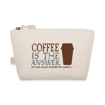 Le café est la réponse - Trousse biologique - nature - Devant