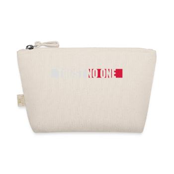 trust no one quote - Organic Pouch - nature - Front