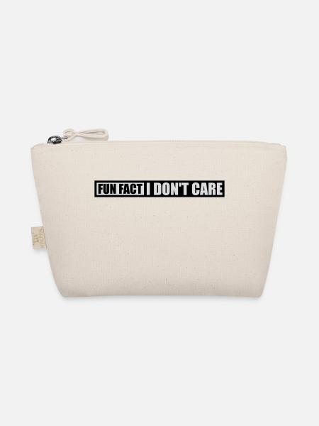 I dont care fact - Bio-Täschchen - Natur - Vorne