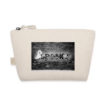 Spooky Halloween Comic Style Graffiti Lettering - Organic Pouch - nature - Front