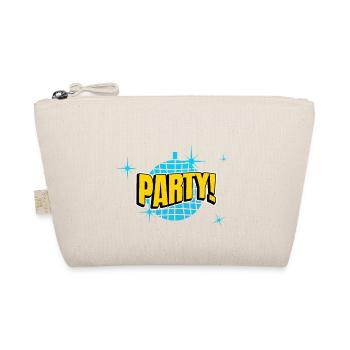 Party Disco Comic Stil Blase Graffiti Schriftzug - Bio-Täschchen - Natur - Vorne