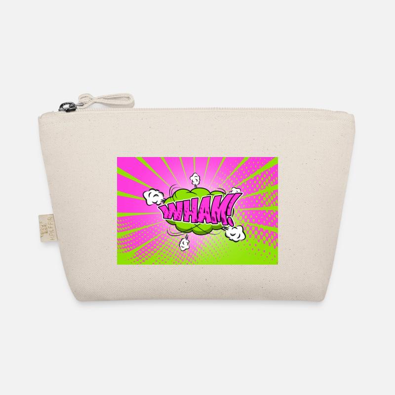 Wham! Comic Style Bubble Graffiti Lettering Organic Pouch