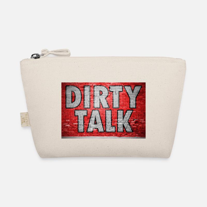 Dirty Talk Graffiti Ziegelsteinmauer Bio-Täschchen