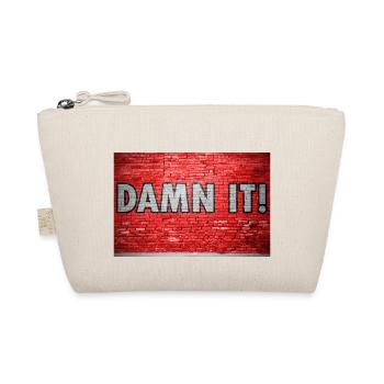 Damn It Ziegelsteinmauer Graffiti - Bio-Täschchen - Natur - Vorne