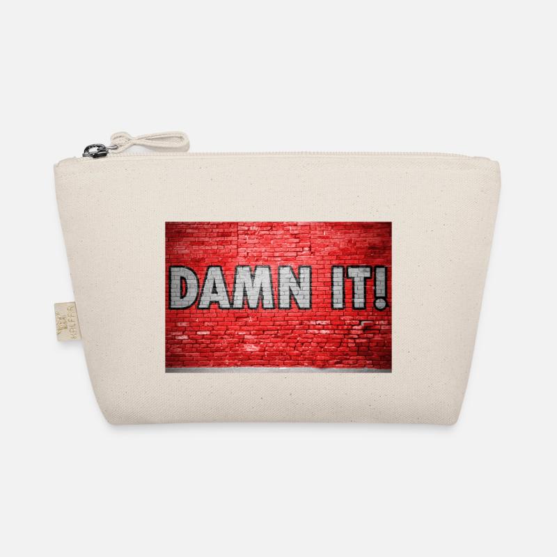 Damn It Brick Wall Graffiti Organic Pouch