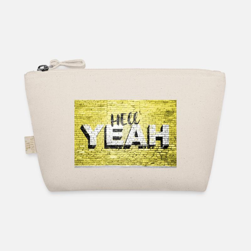 yes brick wall graffiti Organic Pouch