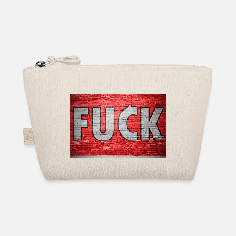 Fuck Brick Wall Graffiti Organic Pouch