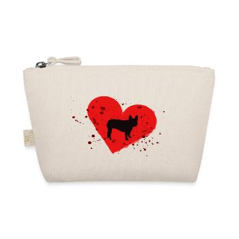 Frenchie, Bully, French Bulldog, Gift - Organic Pouch - nature - Front