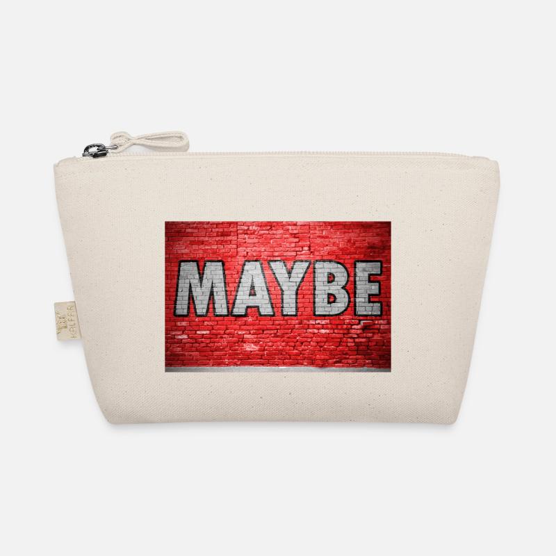Maybe Brick Wall Graffiti Organic Pouch