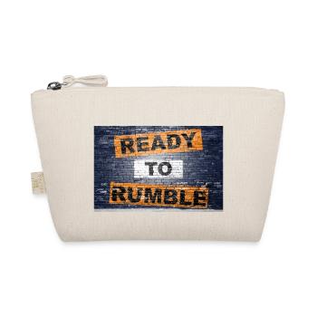 Ready to Rumble saying lettering Graffiti on Brick - Organic Pouch - nature - Front