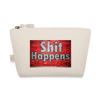 Shit Happens Brick Wall Graffiti - Organic Pouch - nature - Front