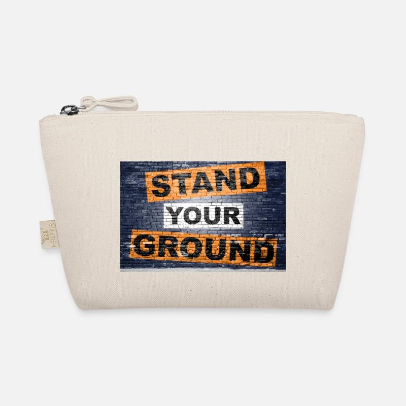 Stand Your Ground en disant lettrage Graffiti Trousse biologique