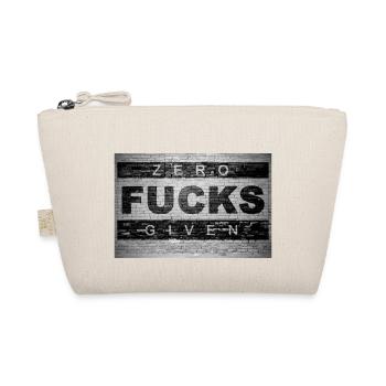 Zero Fucks Given Brick Wall Graffiti - Organic Pouch - nature - Front
