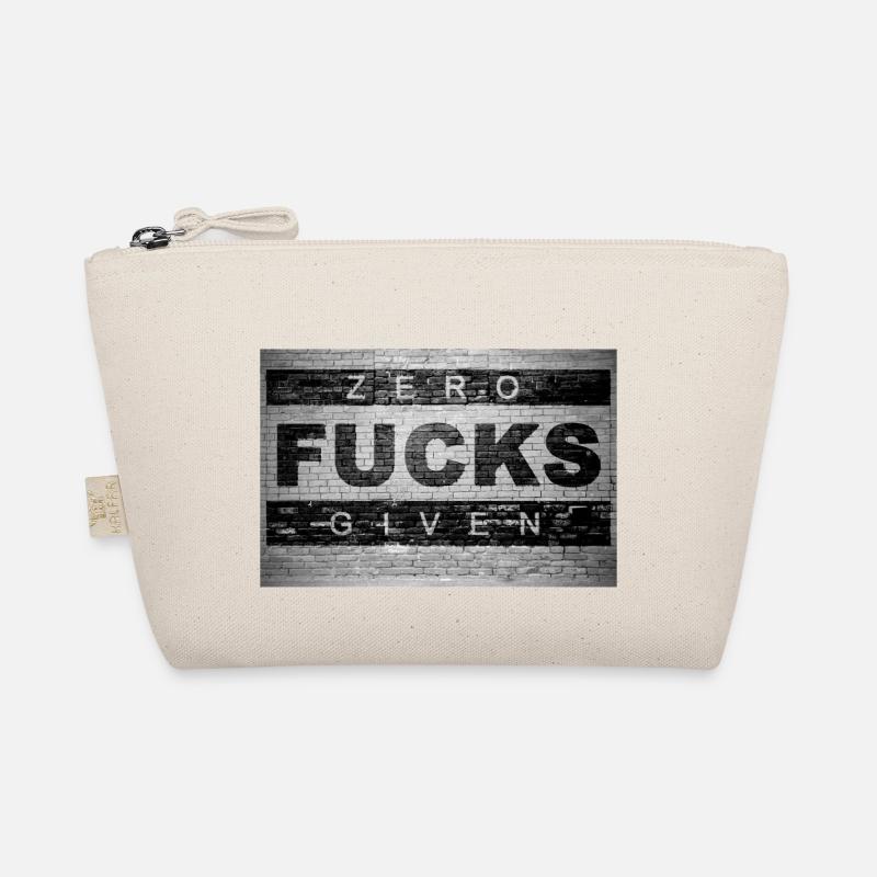 Zero Fucks Given Graffiti sur le mur de briques Trousse biologique