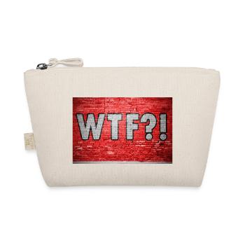 WTF!? Ziegelsteinmauer Graffiti - Bio-Täschchen - Natur - Vorne
