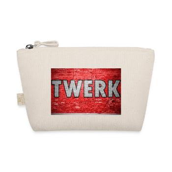 Twerk Brick Wall Graffiti - Organic Pouch - nature - Front