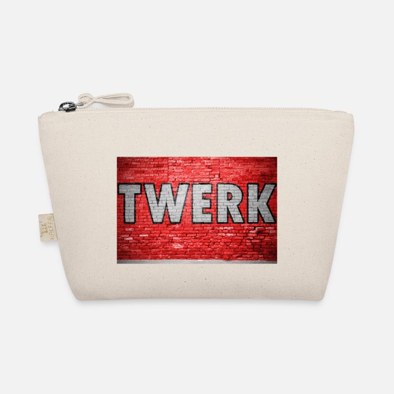 Twerk Brick Wall Graffiti Organic Pouch