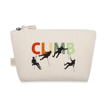 Climbing, Climbing, Climbing Retro Vintage - Organic Pouch - nature - Front