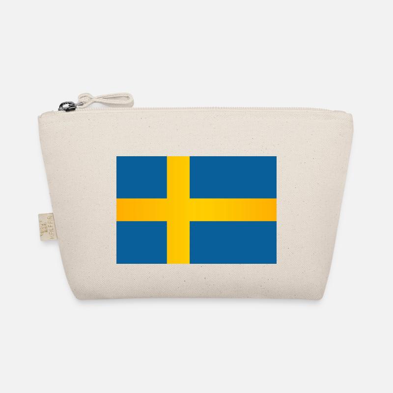 Flagge von Schweden - Bio-Täschchen - Natur