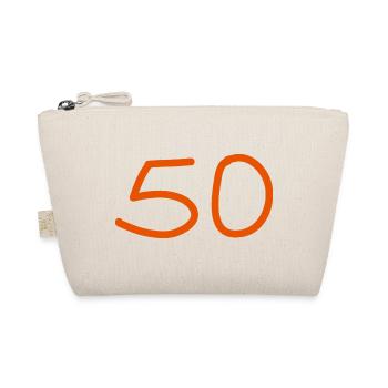 50th birthday fifty number oranges - Organic Pouch - nature - Front